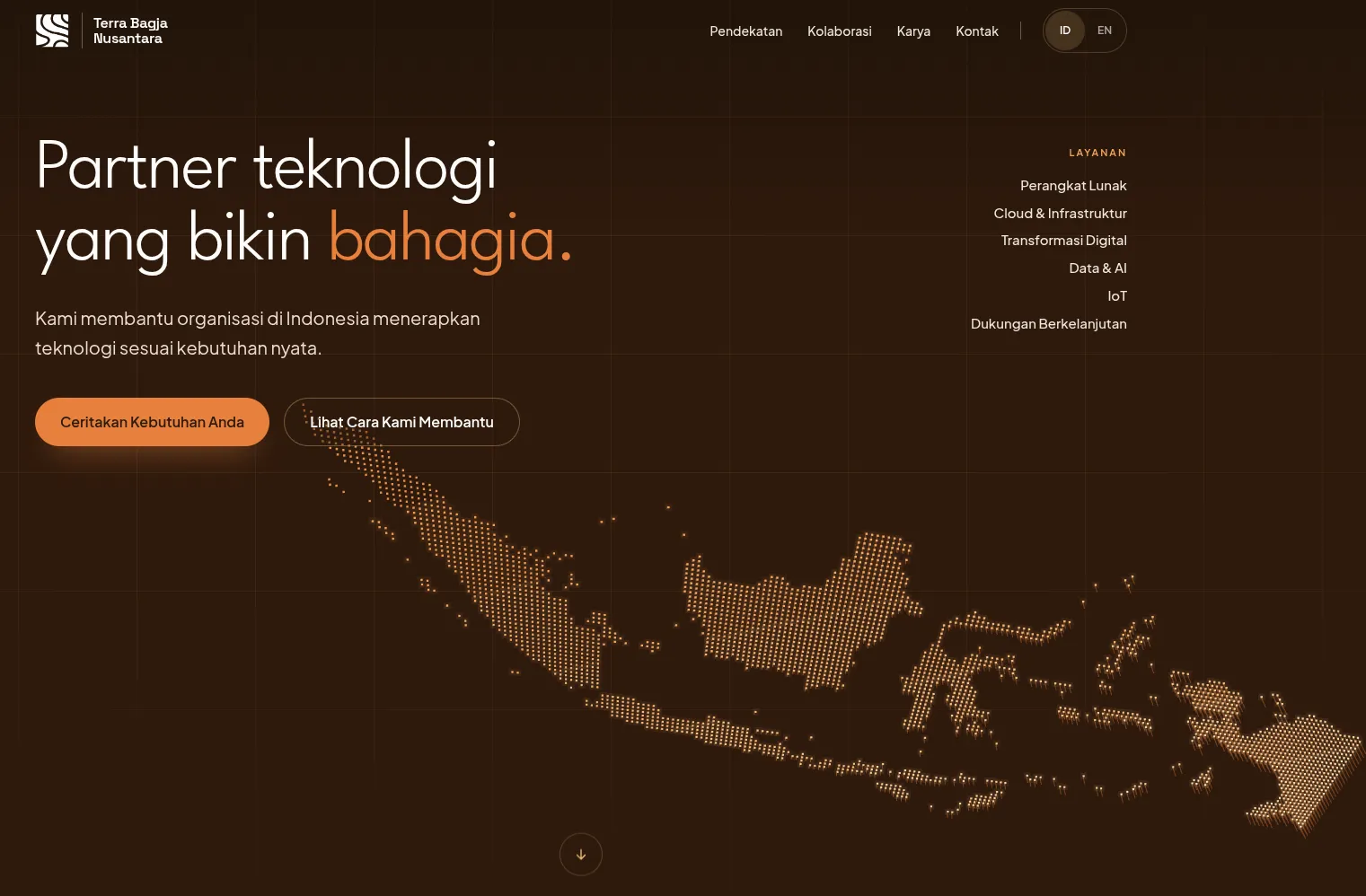 Terra Bagja Nusantara website